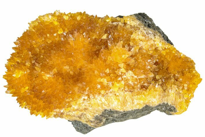 Intense Orange Calcite Crystal Cluster - Poland #228279